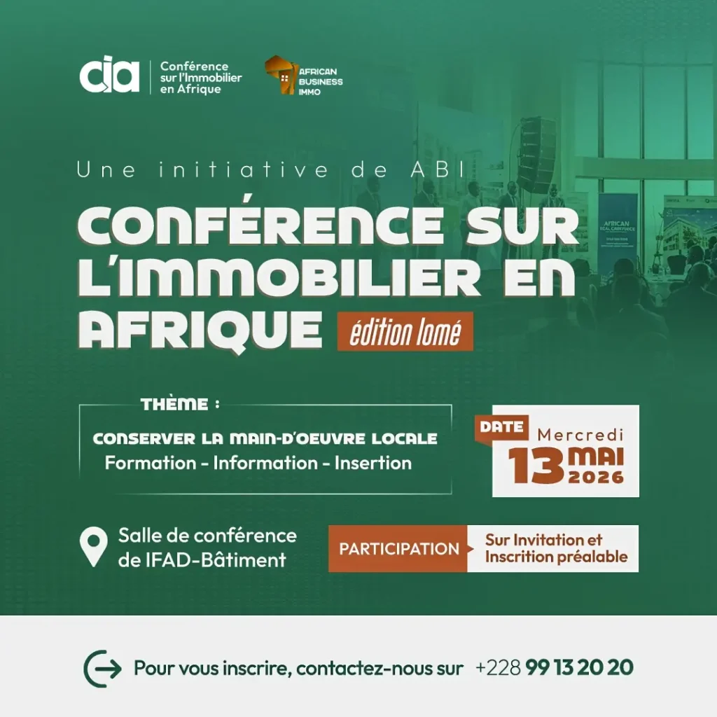 Affiche - Conférence sur l'immobilier en Afrique